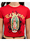 Ed Hardy Mary Cherry Red Crop T-Shirt - Thumbnail image 3 of 3