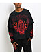 Ed Hardy Mary Dragons Black 2fer Long Sleeve T-Shirt - Thumbnail image 1 of 6