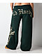 Ed Hardy Mary Green Sherpa Wide Leg Sweatpants - Thumbnail image 3 of 11