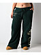 Ed Hardy Mary Green Sherpa Wide Leg Sweatpants - Thumbnail image 4 of 11