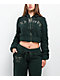 Ed Hardy Mary Green Sherpa Zip Hoodie - Thumbnail image 1 of 10
