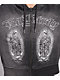 Ed Hardy Mary Mineral Grey Crop Zip Hoodie - Thumbnail image 4 of 6