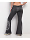 Ed Hardy Mary Mineral Grey Flare Sweatpants - Thumbnail image 1 of 7