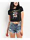 Ed Hardy Mi Amor Rhinestone Black Crop T-Shirt - Thumbnail image 1 of 4