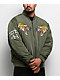 Ed Hardy NYC Skull Olive Bomber Jacket - Thumbnail image 2 of 7