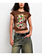 Ed Hardy No War Cocoa Crop T-Shirt - Thumbnail image 1 of 4