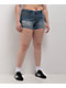 Ed Hardy Orchids Medium Vintage Blue Cutoff Shorts - Thumbnail image 6 of 7