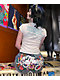 Ed Hardy Orchids Medium Vintage Blue Cutoff Shorts - Thumbnail image 7 of 7