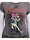 Ed Hardy Pantera Charcoal & White Lace 2fer Long Sleeve T-Shirt - Thumbnail image 3 of 5