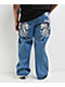 Ed Hardy Panteras Blue Wash Baggy Jeans - Thumbnail image 3 of 7
