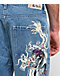 Ed Hardy Panteras Blue Wash Baggy Jeans - Thumbnail image 3 of 5