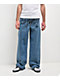 Ed Hardy Panteras Blue Wash Baggy Jeans - Thumbnail image 2 of 5