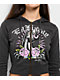 Ed Hardy Panther Charcoal Crop Zip Hoodie - Thumbnail image 3 of 5