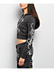 Ed Hardy Panther Charcoal Crop Zip Hoodie - Thumbnail image 4 of 5