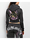 Ed Hardy Panther Charcoal Crop Zip Hoodie - Thumbnail image 1 of 5