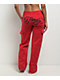 Ed Hardy Panther Dagger Red Cargo Sweatpants - Thumbnail image 2 of 8