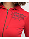 Ed Hardy Panther Dagger Red Crop Zip Hoodie - Thumbnail image 3 of 6
