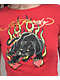 Ed Hardy Panther Flame Red Crop T-Shirt - Thumbnail image 3 of 6