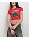 Ed Hardy Panther Flame Red Crop T-Shirt - Thumbnail image 1 of 6