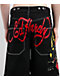 Ed Hardy Panther Heart Black Jean Shorts - Thumbnail image 6 of 8
