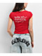 Ed Hardy Panther Rhinestone Cherry Crop T-Shirt - Thumbnail image 2 of 4