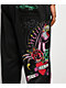 Ed Hardy Panther Rose Rhinestone Black Baggy Sweatpants - Thumbnail image 3 of 9
