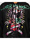 Ed Hardy Panther Rose Rhinestone Black Zip Hoodie - Thumbnail image 3 of 9