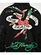 Ed Hardy Panther Rose Rhinestone Black Zip Hoodie - Thumbnail image 7 of 9