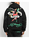 Ed Hardy Panther Rose Rhinestone Black Zip Hoodie - Thumbnail image 2 of 9