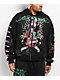 Ed Hardy Panther Rose Rhinestone Black Zip Hoodie - Thumbnail image 1 of 9