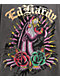 Ed Hardy Panther Rose Rhinestone Charcoal Wash Boxy T-Shirt - Thumbnail image 3 of 4