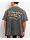 Ed Hardy Panther Rose Rhinestone Charcoal Wash Boxy T-Shirt - Thumbnail image 2 of 4