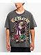 Ed Hardy Panther Rose Rhinestone Charcoal Wash Boxy T-Shirt - Thumbnail image 1 of 4