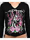 Ed Hardy Panther Roses Black Notch Thermal Long Sleeve T-Shirt - Thumbnail image 3 of 4