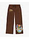 Ed Hardy Phoenix Brown Wide Leg Sweatpants - Thumbnail image 1 of 2