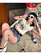 Ed Hardy Phoenix Ivory Cap Sleeve Crop T-Shirt - Thumbnail image 4 of 4