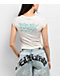 Ed Hardy Phoenix Ivory Cap Sleeve Crop T-Shirt - Thumbnail image 2 of 4