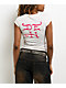 Ed Hardy Pink Flame Skull Rhinestone Ivory T-Shirt - Thumbnail image 2 of 4