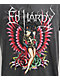 Ed Hardy Pinup Wing Black Wash T-Shirt - Thumbnail image 3 of 4