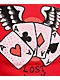Ed Hardy Rhinestone Aces Red Crop T-Shirt - Thumbnail image 4 of 5