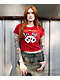 Ed Hardy Rhinestone Aces Red Crop T-Shirt - Thumbnail image 5 of 5