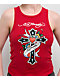 Ed Hardy Rhinestone Cross Cherry Tank Top - Thumbnail image 3 of 4