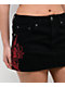 Ed Hardy Rhinestone Dragons Black Denim Cutoff Mini Skirt - Thumbnail image 7 of 12