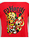 Ed Hardy Rhinestone Skulls Red T-Shirt - Thumbnail image 3 of 4