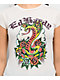 Ed Hardy Rose Cobra Ivory Crop T-Shirt - Thumbnail image 3 of 3