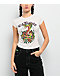 Ed Hardy Rose Cobra Ivory Crop T-Shirt - Thumbnail image 1 of 3