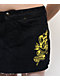 Ed Hardy Rose Heart Black Denim Cutoff Mini Skirt - Thumbnail image 4 of 6