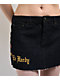 Ed Hardy Rose Heart Black Denim Cutoff Mini Skirt - Thumbnail image 5 of 6