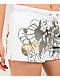 Ed Hardy Rose Heart Y2K White Sweat Shorts - Thumbnail image 4 of 8