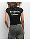 Ed Hardy Rose Rhinestone Cap Sleeve Black T-Shirt - Thumbnail image 2 of 6